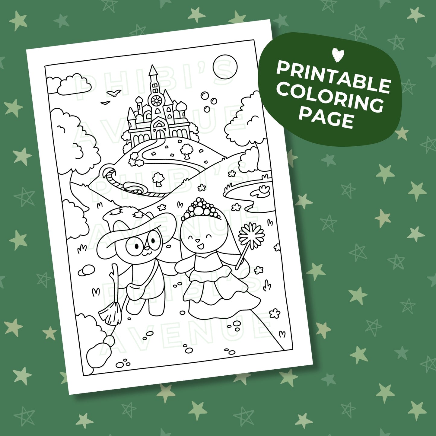 Wicked - Digital Download Coloring Page